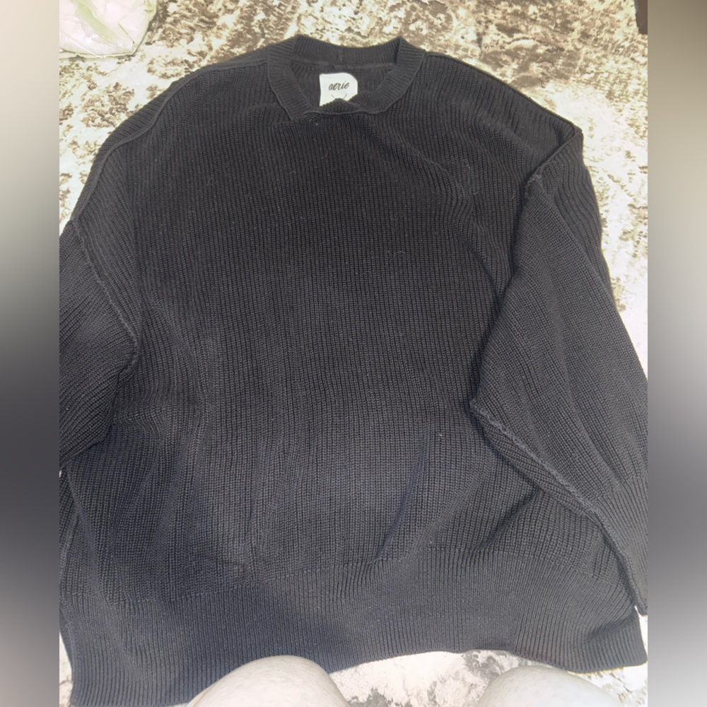 Aerie Beyond Sweater Black - Picture 5 of 10